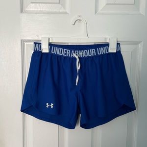 blue under armor shorts